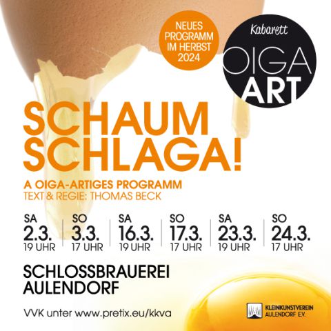 Kabarett OIGAART - Schaumschlaga!