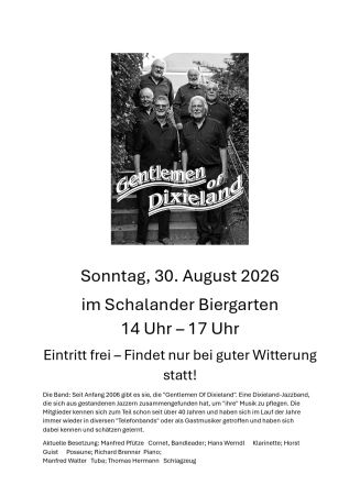 Nachmittagsunterhaltung mit Gentlemen of Dixieland