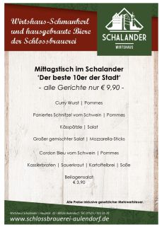 Mittagstisch im Schalander!